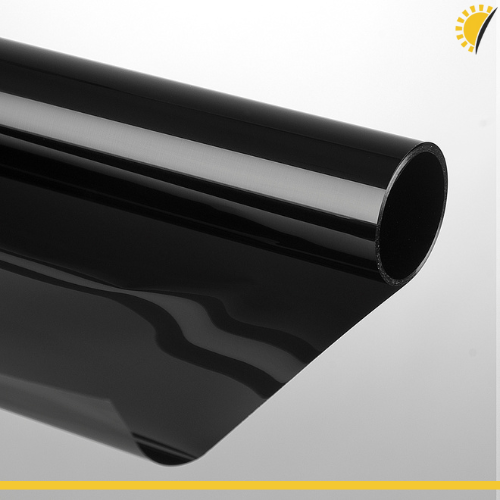 Camper raamfolie 76 x 300 cm - Zwart